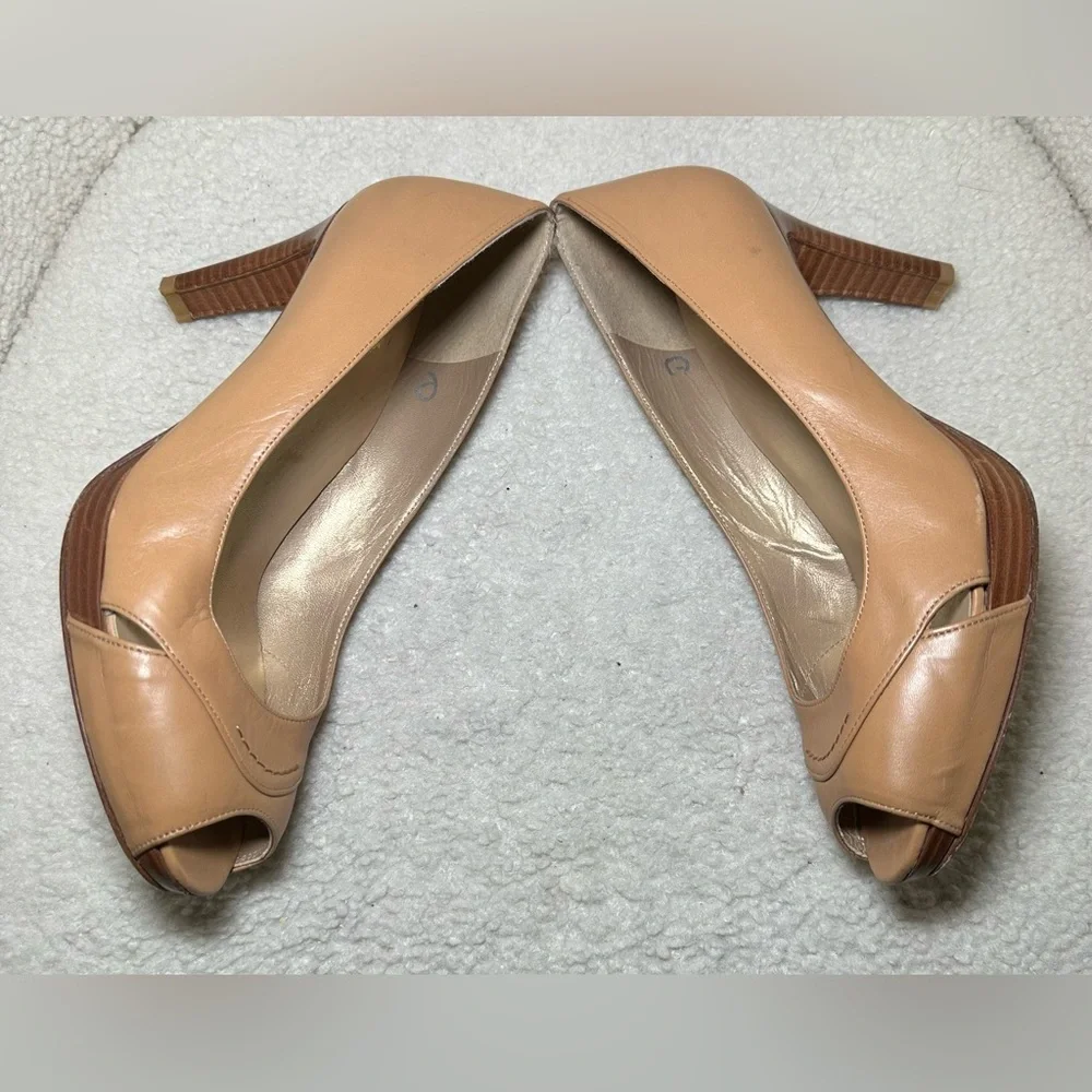 Stuart Weitzman Overit women’s high heels pumps tan brown nude neutral classic 8